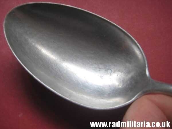 & WW2 genuine German Luftwaffe SPOON - LARGE SIZE marked: FL.U.V.  F.B.M.T.39 - v. good used condition. - Image 13