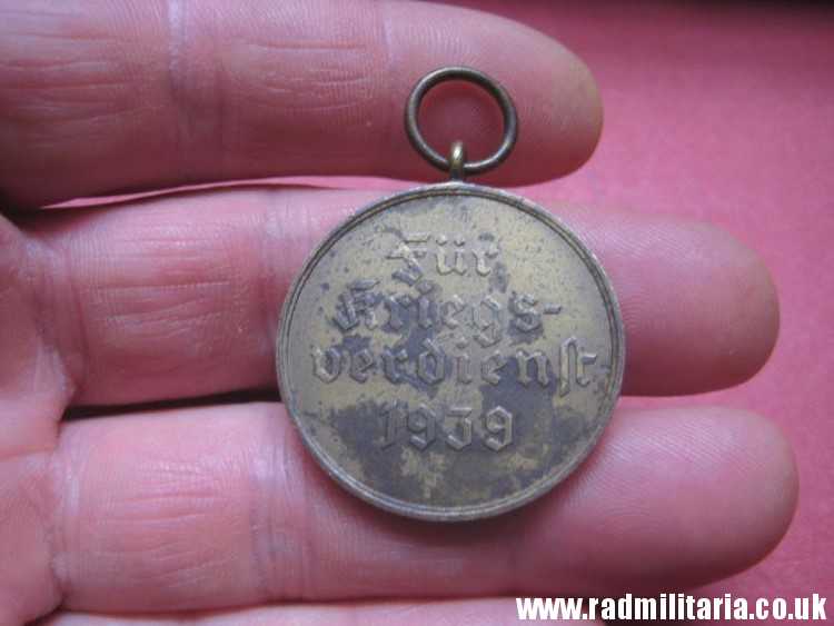 & WW2 original German MEDAL 1939 - Fur Kriegs Verdienst 1939 - Medal of the War Merit Cross. - Image 7