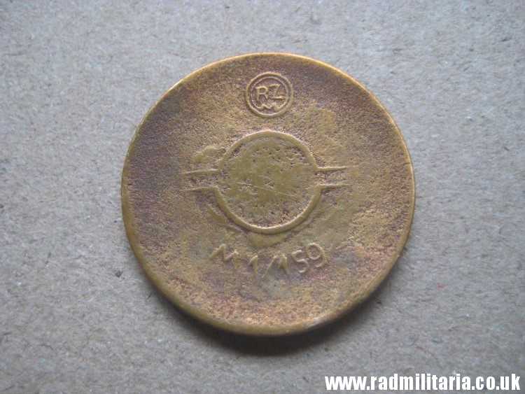 & WW2 original German NSDAP enamel membership BADGE marked: RZM M1/159 poor condition. - Image 3