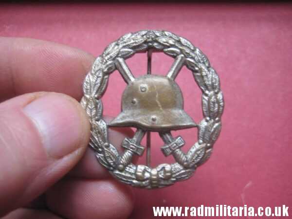 & genuine WW1 German WOUND BADGE silver Class - CUT OUT pattern. - Image 2