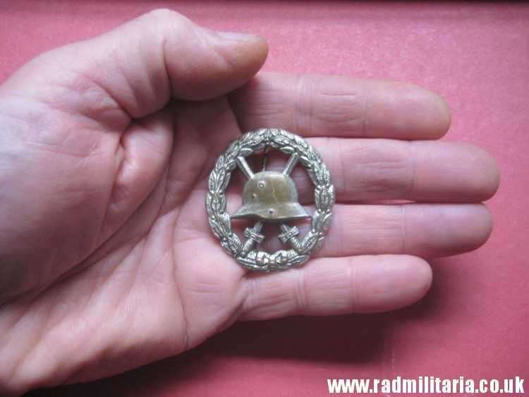 & genuine WW1 German WOUND BADGE silver Class - CUT OUT pattern. - Image 4