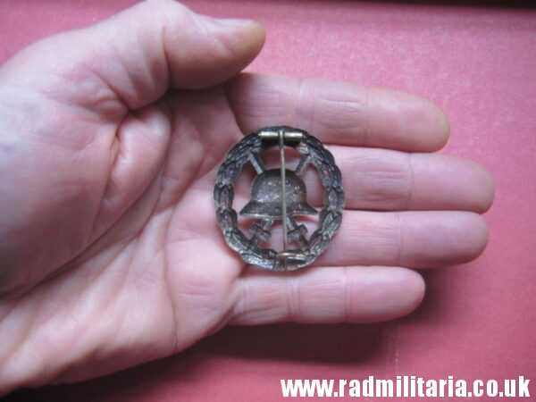 & genuine WW1 German WOUND BADGE silver Class - CUT OUT pattern. - Image 5