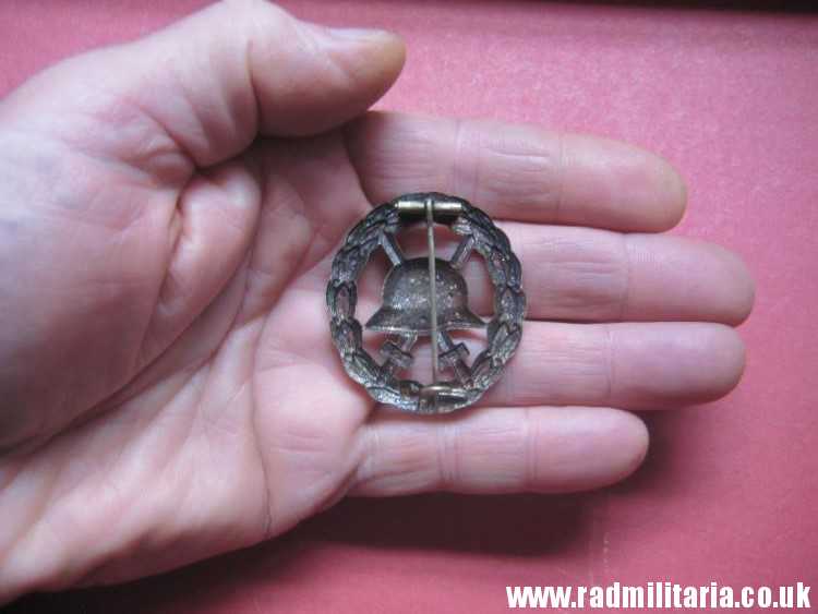 & genuine WW1 German WOUND BADGE silver Class - CUT OUT pattern. - Image 5