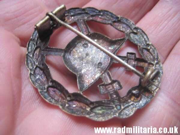 & genuine WW1 German WOUND BADGE silver Class - CUT OUT pattern. - Image 3