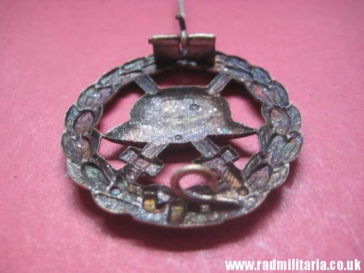 & genuine WW1 German WOUND BADGE silver Class - CUT OUT pattern. - Image 8