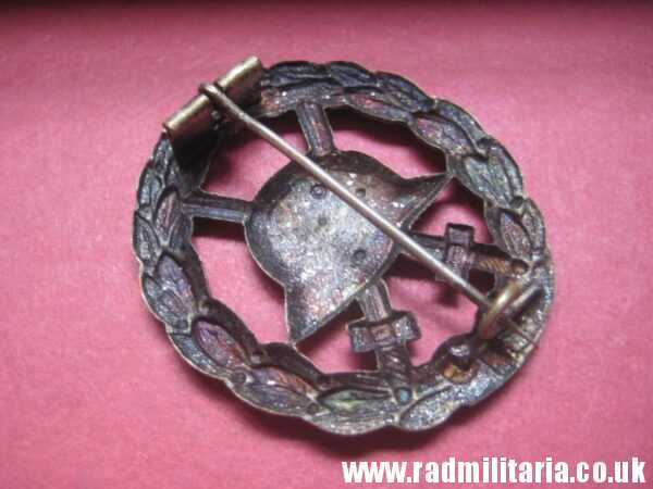 & genuine WW1 German WOUND BADGE silver Class - CUT OUT pattern. - Image 10