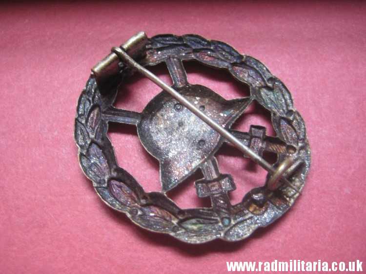 & genuine WW1 German WOUND BADGE silver Class - CUT OUT pattern. - Image 10