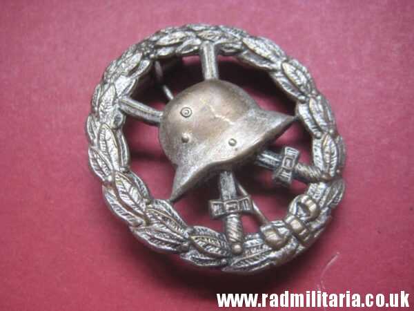 & genuine WW1 German WOUND BADGE silver Class - CUT OUT pattern. - Image 11