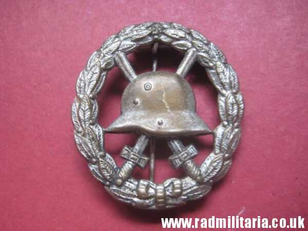 & genuine WW1 German WOUND BADGE silver Class - CUT OUT pattern. - Image 12