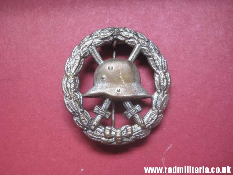 & genuine WW1 German WOUND BADGE silver Class - CUT OUT pattern. - Image 13