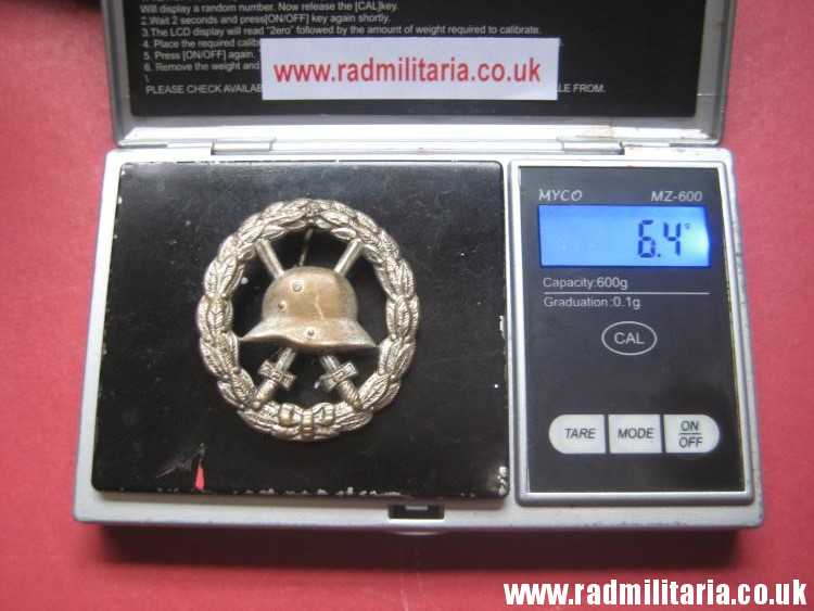 & genuine WW1 German WOUND BADGE silver Class - CUT OUT pattern. - Image 14