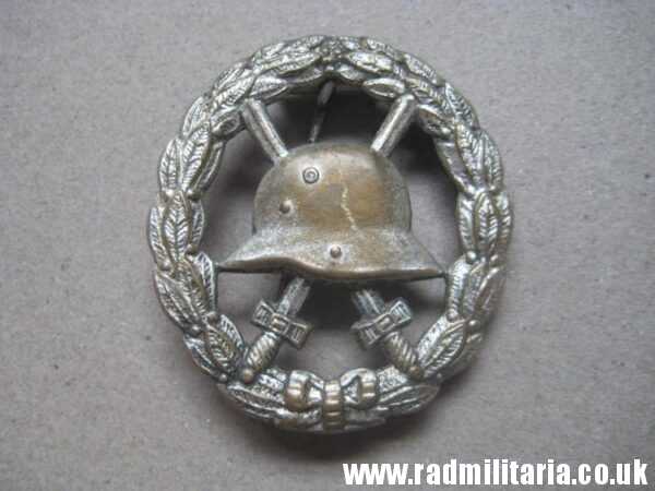 & genuine WW1 German WOUND BADGE silver Class - CUT OUT pattern.