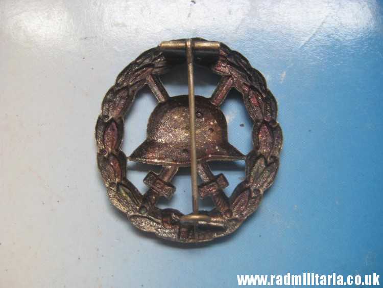 & genuine WW1 German WOUND BADGE silver Class - CUT OUT pattern. - Image 20