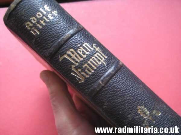 & genuine German BOOK - Adolf Hitler MEIN KAMPF Munchen 1939 - edition of the book in German. - Image 4