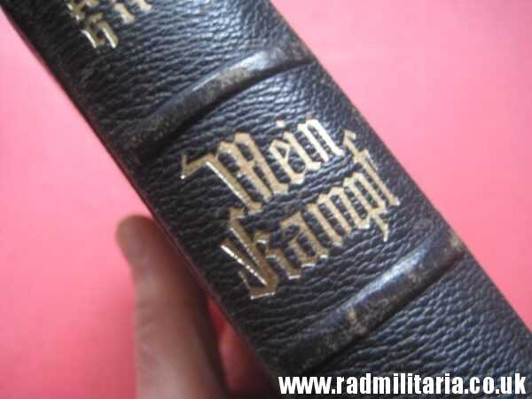 & genuine German BOOK - Adolf Hitler MEIN KAMPF Munchen 1939 - edition of the book in German.