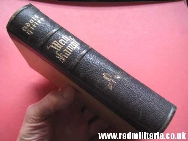 & genuine German BOOK - Adolf Hitler MEIN KAMPF Munchen 1939 - edition of the book in German. - Image 7