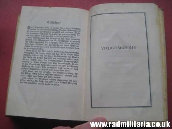 & genuine German BOOK - Adolf Hitler MEIN KAMPF Munchen 1939 - edition of the book in German. - Image 24