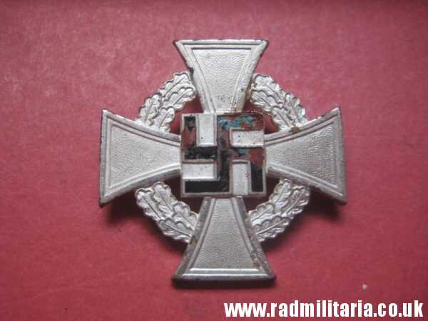 & WW2 German FAITHFUL SERVICE DECORATION - FUR TREUE DIENSTE, metal detecting find (no.2) - Image 2