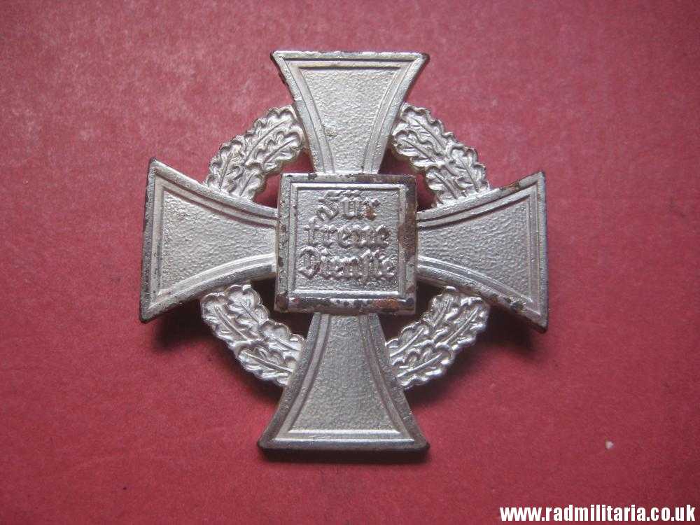 & WW2 German FAITHFUL SERVICE DECORATION - FUR TREUE DIENSTE, metal detecting find (no.2) - Image 3