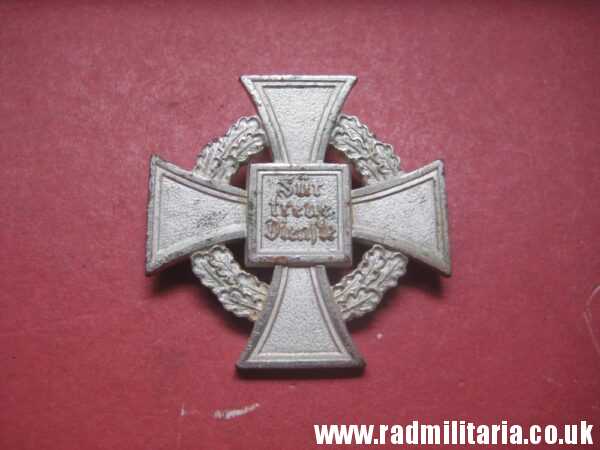 & WW2 German FAITHFUL SERVICE DECORATION - FUR TREUE DIENSTE, metal detecting find (no.3) - Image 4