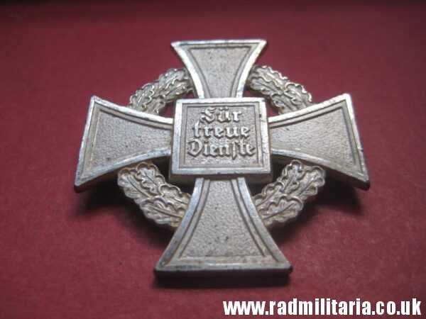 & WW2 German FAITHFUL SERVICE DECORATION - FUR TREUE DIENSTE, metal detecting find (no.4) - Image 2