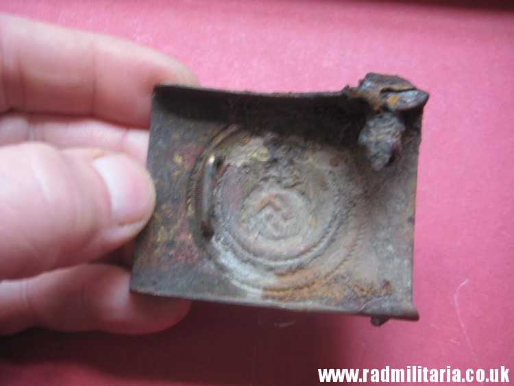& WW2 German SA BELT BUCKLE - battlefield relic, metal detecting find. Genuine !!! - Image 4
