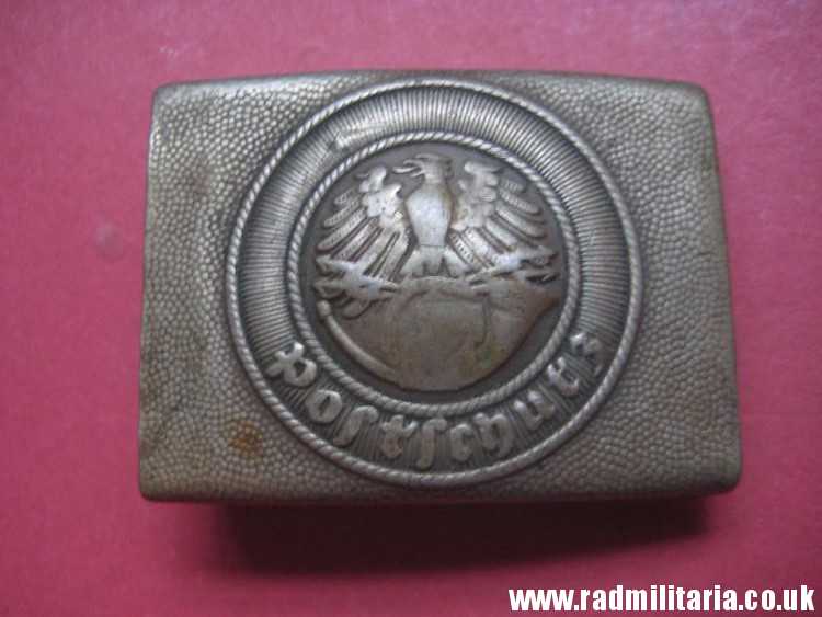 & WW2 original German POSTSCHUTZ Belt BUCKLE made of white metal - rare. - Image 12