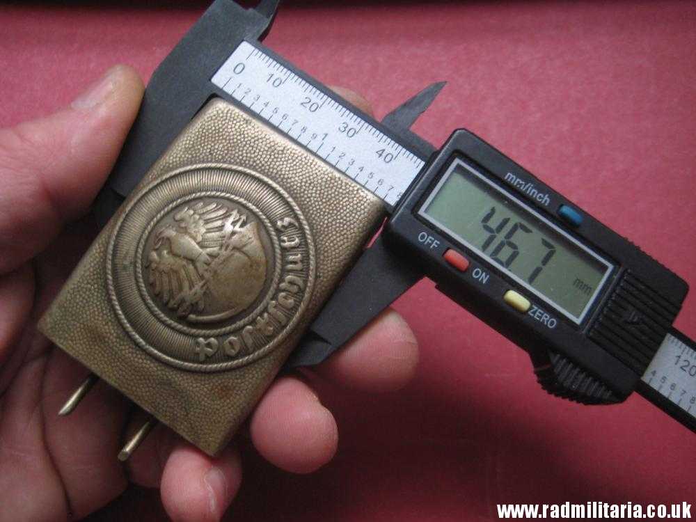 & WW2 original German POSTSCHUTZ Belt BUCKLE made of white metal - rare. - Image 15