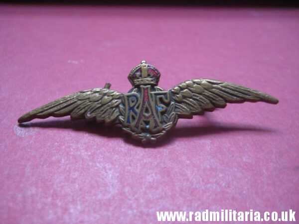 & original WW2 Royal Air Force RAF small BADGE sweetheart broche - genuine ! - Image 10