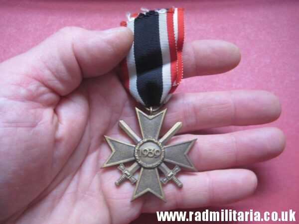 & WW2 original German War Merit Cross 2nd Class - KVK Kriegsverdienstkreuz 2. Klasse. with ribbon. - Image 11