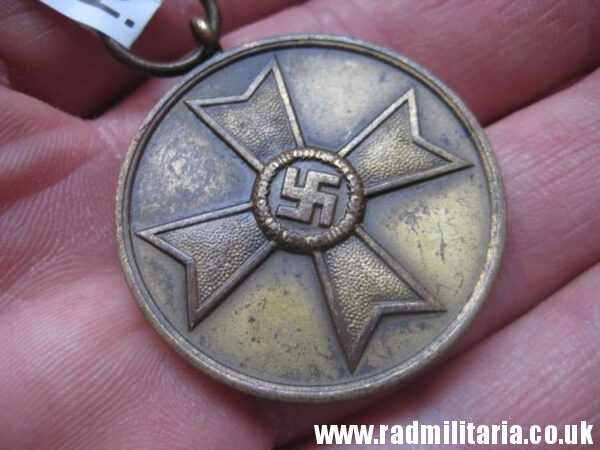 & WW2 original German MEDAL 1939 - Fur Kriegs Verdienst 1939 - Medal of the War Merit Cross (no.12)