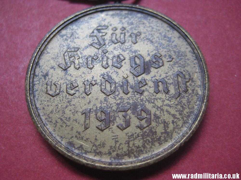 & WW2 original German MEDAL 1939 - Fur Kriegs Verdienst 1939 - Medal of the War Merit Cross (no.16) - Image 5
