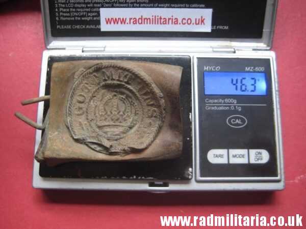 & WW1 German BELT BUCKLE battlefield relic 100% genuine - metal detecting find, maker: J.C. S&S - Image 11