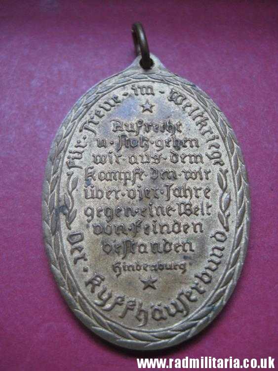 & WW1 genuine German MEDAL - FUR TREUE IM WELTKRIEGE 1914 1918, good condition - Image 11