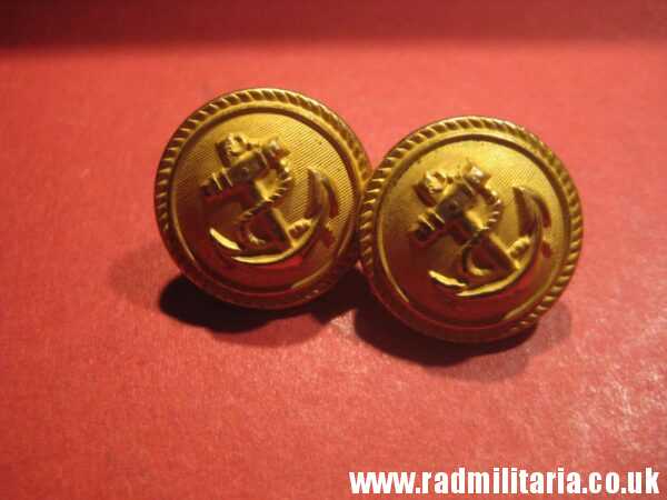 & WW2 German perfect quality KRIEGSMARINE BUTTONS - SET of 2, maker: ASSMANN SOHNE v. good condition. - Image 8