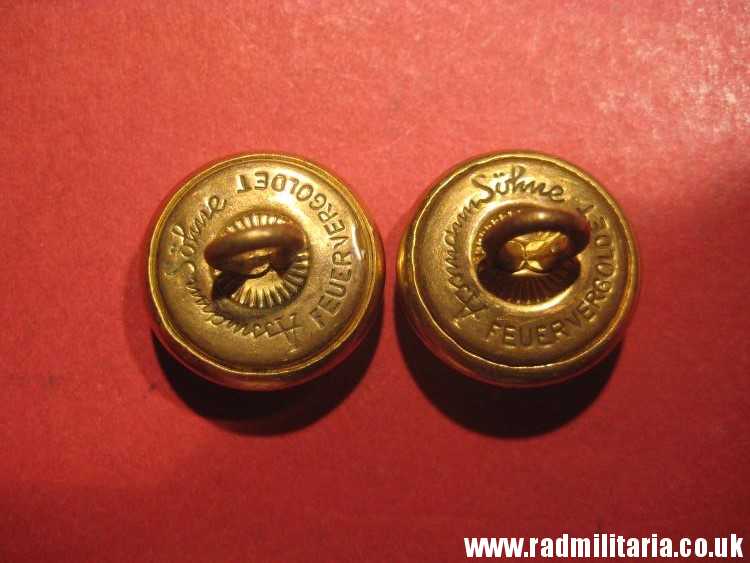 & WW2 German perfect quality KRIEGSMARINE BUTTONS - SET of 2, maker: ASSMANN SOHNE v. good condition. - Image 4
