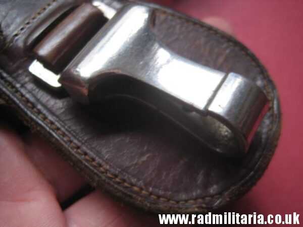 & WW2 genuine German sword LEATHER HANGER with STRAP in good used condition - Image 5