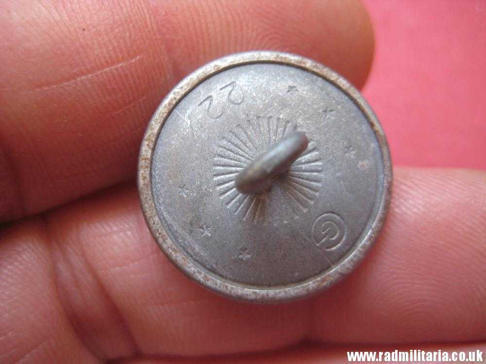 & WW2 original German Diplomatic Corps or RMBO BUTTON marker: "GG 22/m" v. good condition. - Image 13