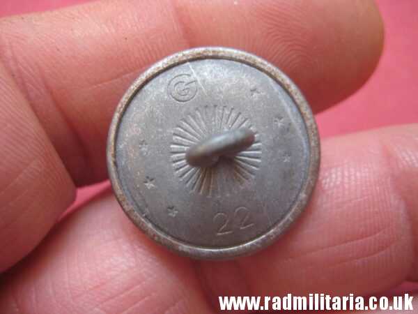 & WW2 original German Diplomatic Corps or RMBO BUTTON marker: "GG 22/m" v. good condition. - Image 3