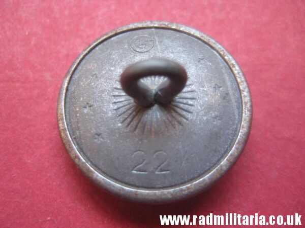 & WW2 original German Diplomatic Corps or RMBO BUTTON marker: "GG 22/m" v. good condition. - Image 6