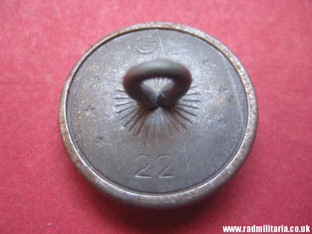 & WW2 original German Diplomatic Corps or RMBO BUTTON marker: "GG 22/m" v. good condition. - Image 6