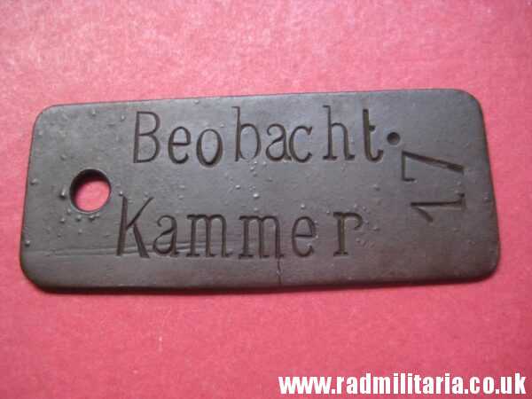 & unknown German DOG TAG: BeobachterKammer - metal detecting, battlefield relic. - Image 4