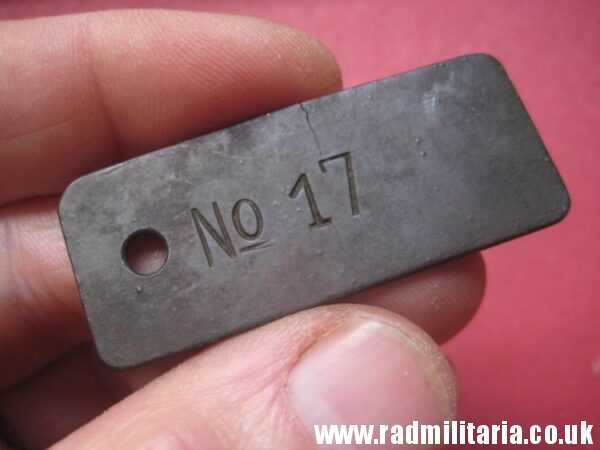 & unknown German DOG TAG: BeobachterKammer - metal detecting, battlefield relic. - Image 2