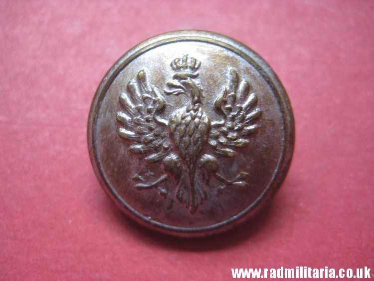 & WW1 Polish MILITARY BUTTON with crowned eagle - produced in Austria c. 1917 original ! - Image 2