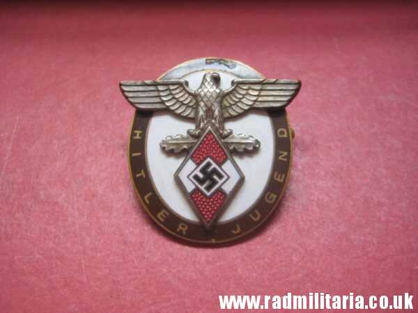 & WW2 very rare HJ ENAMEL BADGE - HitlerJugend: Decoration of the High Command of the HJ for Distinguished Foreigners. - Image 19