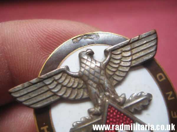 & WW2 very rare HJ ENAMEL BADGE - HitlerJugend: Decoration of the High Command of the HJ for Distinguished Foreigners. - Image 4