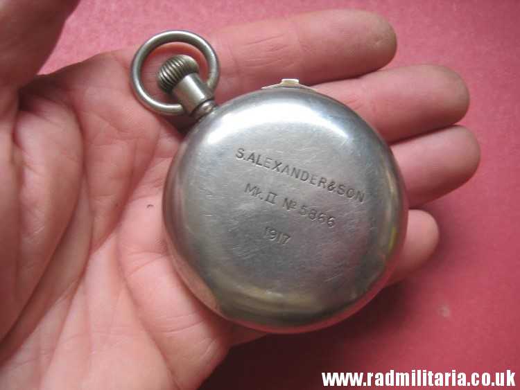 & WW1 British military STOPWATCH in working order MARK II S. Alexander & Son 1917. - Image 20