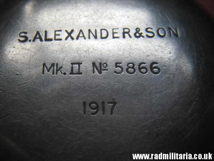 & WW1 British military STOPWATCH in working order MARK II S. Alexander & Son 1917. - Image 19