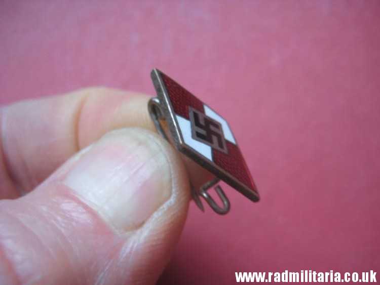 & WW2 original German Hitler Youth HJ CAP with original enamel badge RZM M1/101 - HitlerJugend, as found ! - Image 22