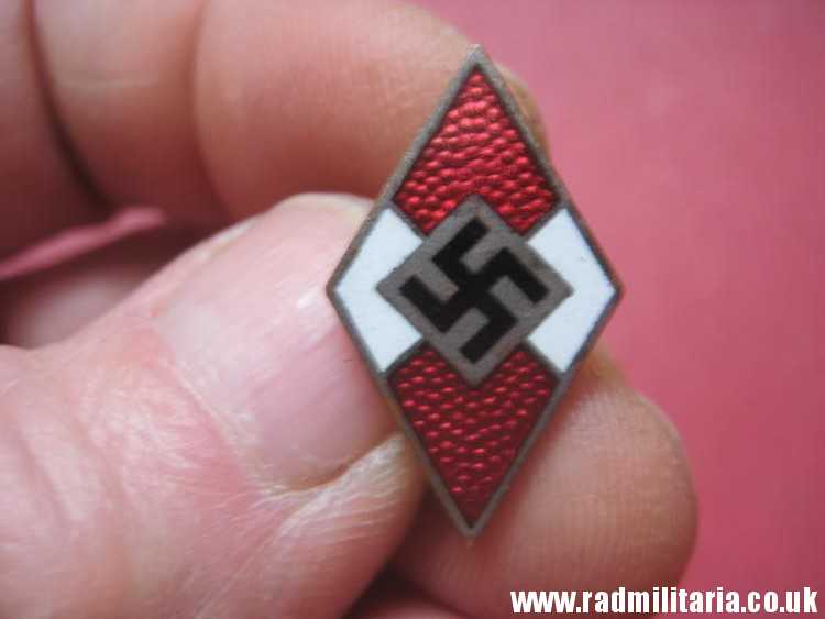 & WW2 original German Hitler Youth HJ CAP with original enamel badge RZM M1/101 - HitlerJugend, as found ! - Image 23